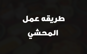 طريقه عمل المحشي