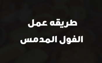 طريقه عمل الفول المدمس